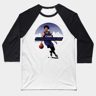 Cade Cunningham Detroit Skyline Baseball T-Shirt